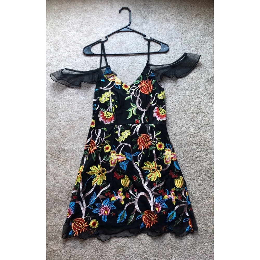 Missguided embroidered dress